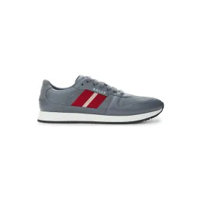 Bally Sleek Gray Leather Sneakers for Men