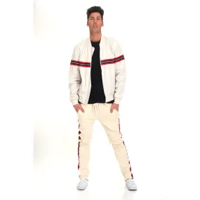 Beige Shield Tracksuit Set