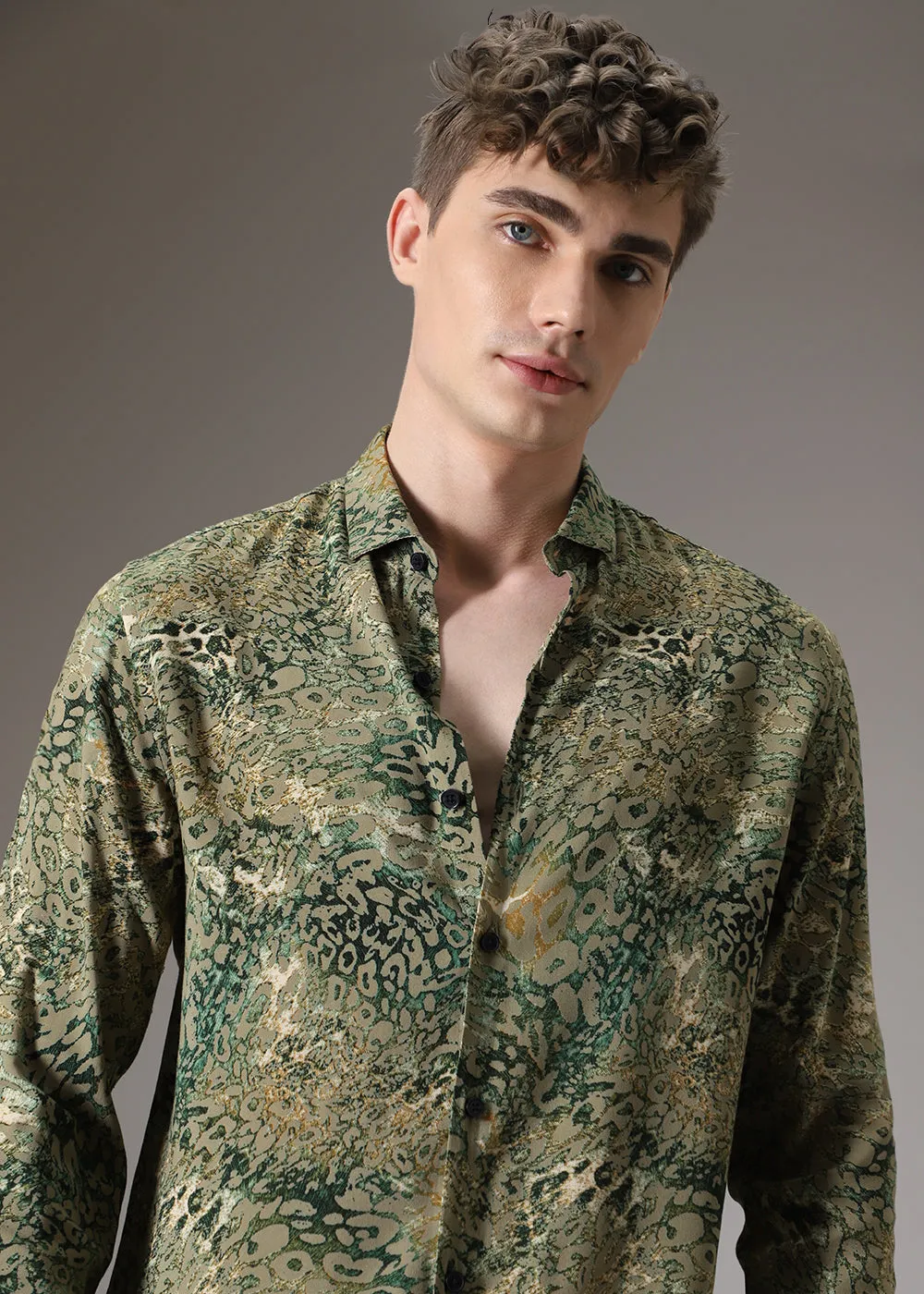 Boa Green Feather Shirt