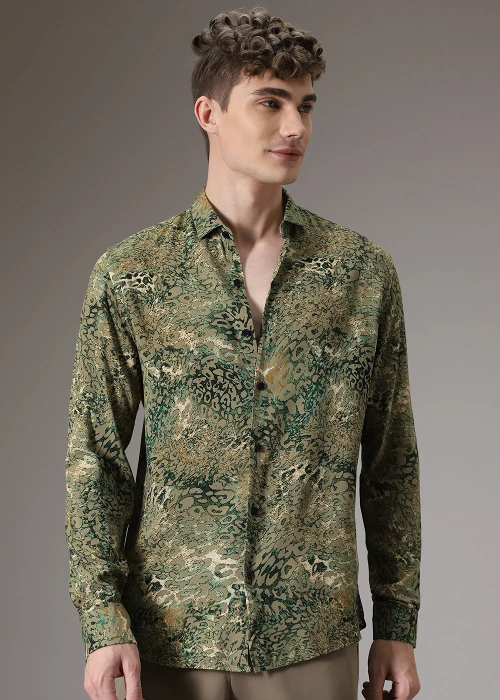 Boa Green Feather Shirt