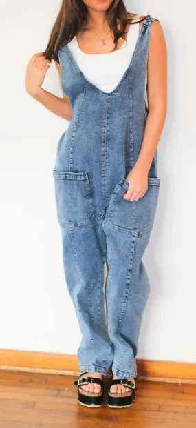 Chasing You Denim Jumpsuit