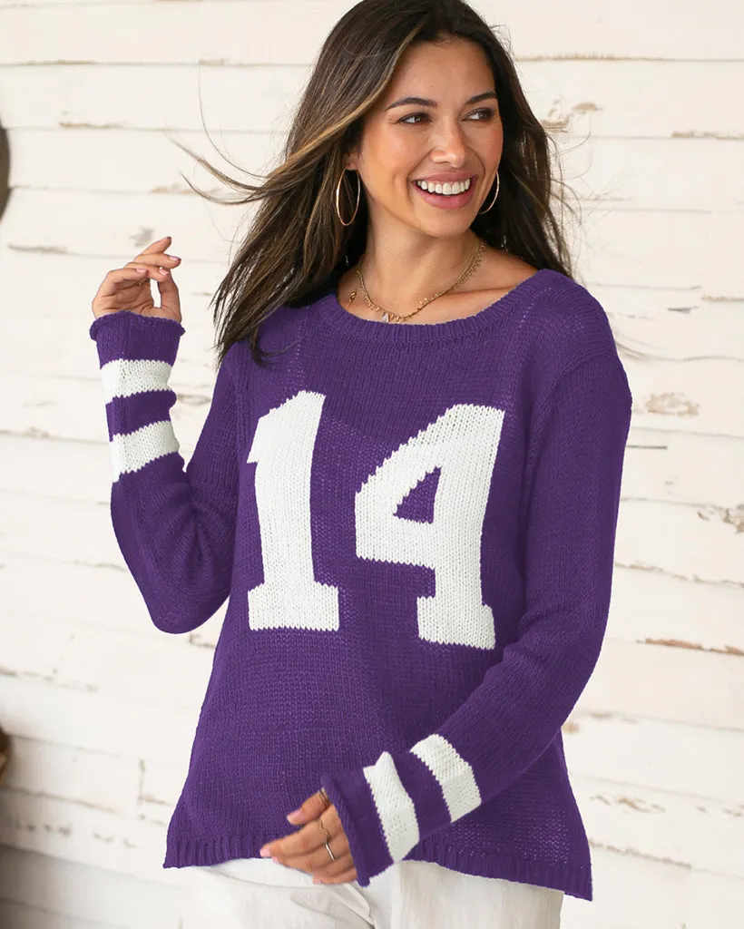 CUSTOMIZABLE NUMBER JERSEY CREW COTTON