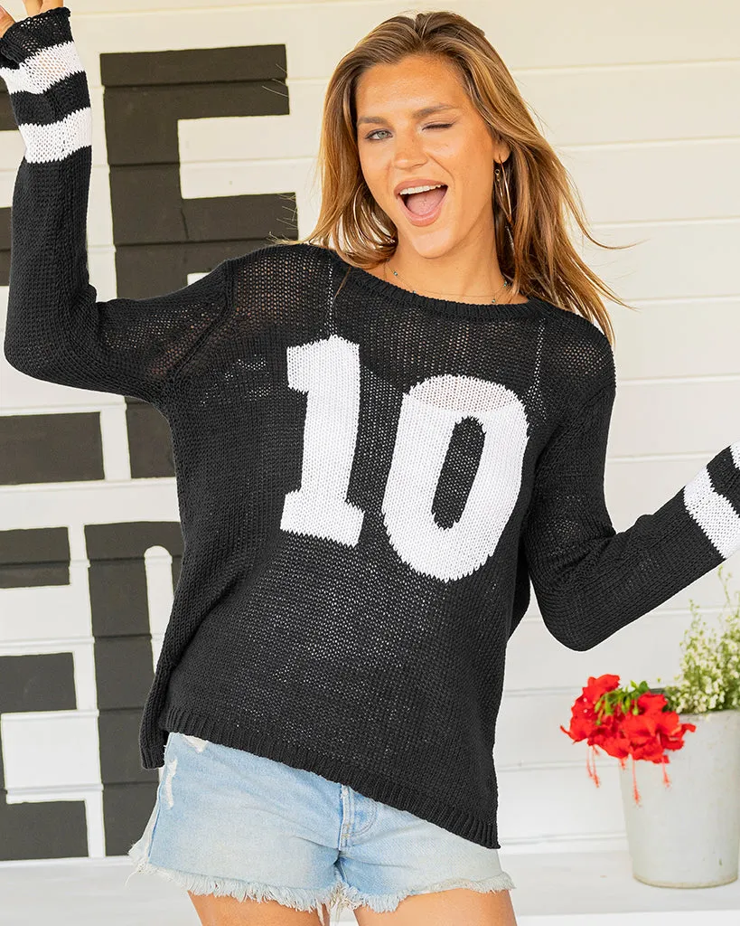 CUSTOMIZABLE NUMBER JERSEY CREW COTTON