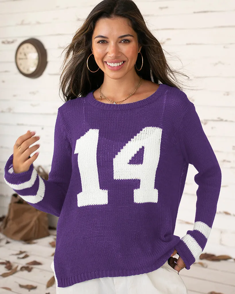 CUSTOMIZABLE NUMBER JERSEY CREW COTTON