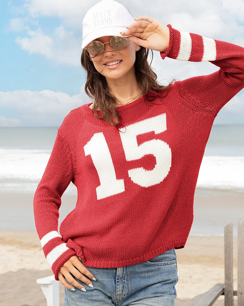 CUSTOMIZABLE NUMBER JERSEY CREW COTTON