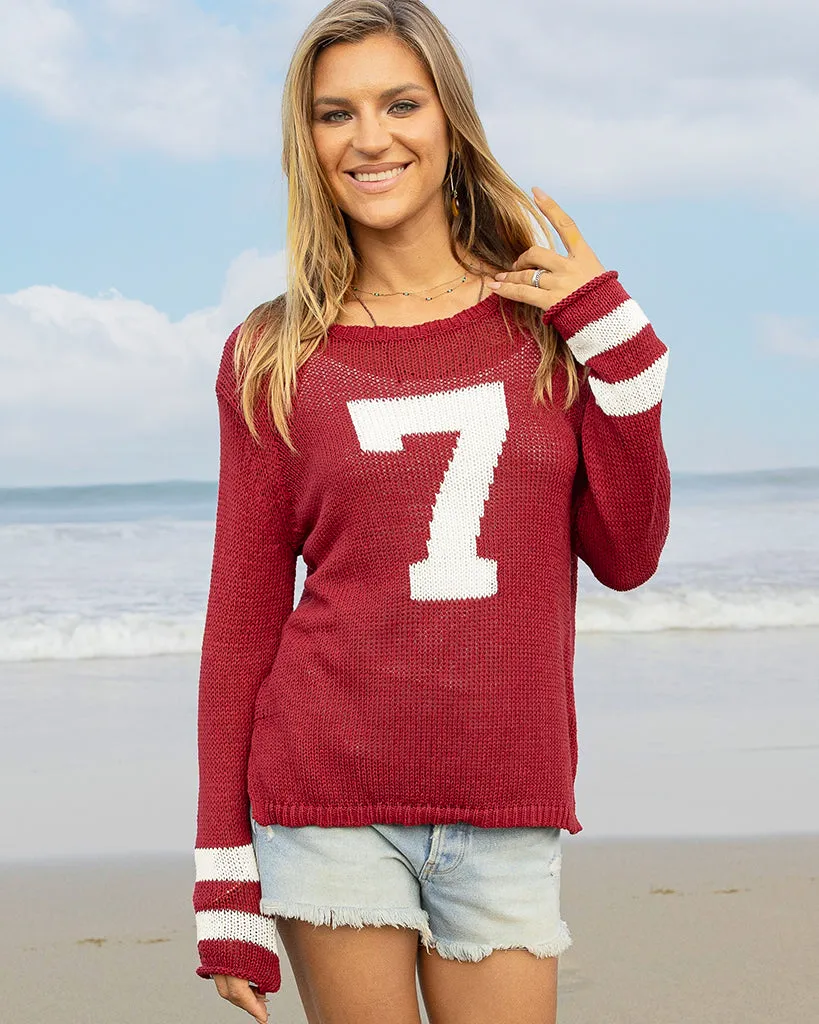 CUSTOMIZABLE NUMBER JERSEY CREW COTTON