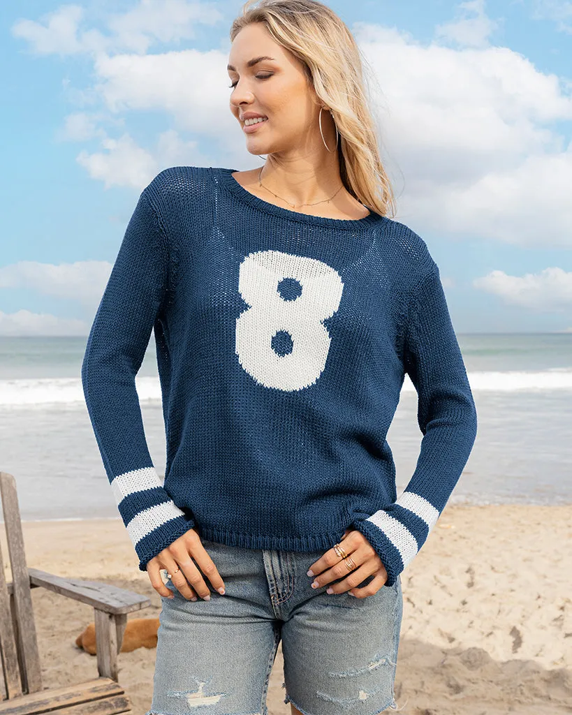 CUSTOMIZABLE NUMBER JERSEY CREW COTTON