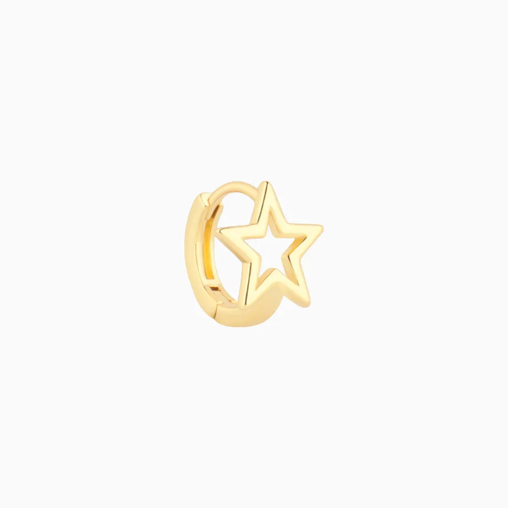 Eye-catching Star Helix Hoop