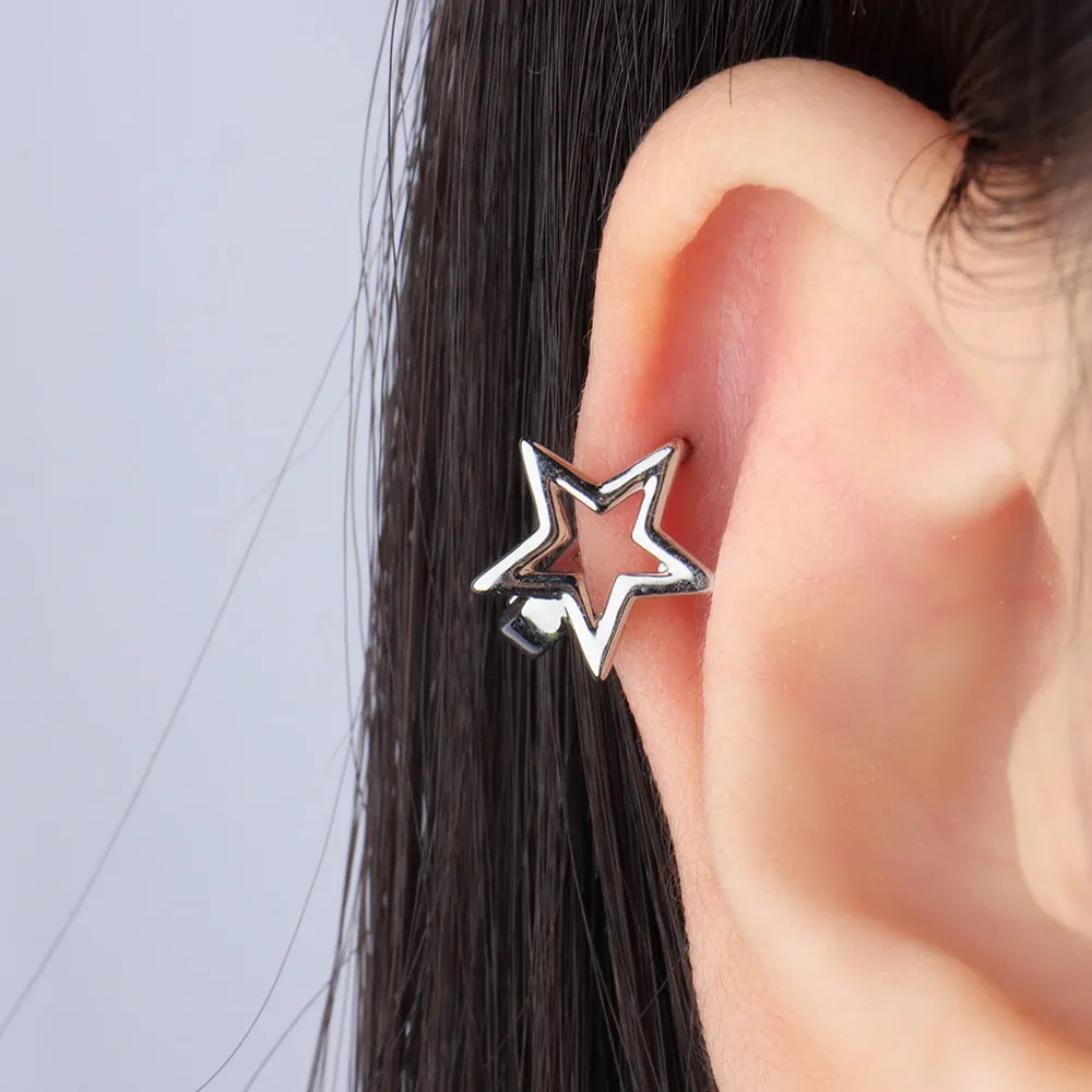 Eye-catching Star Helix Hoop