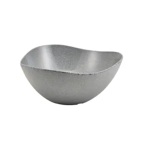 Grey Granite Melamine Triangular Buffet Bowl 35cm - Pack 1