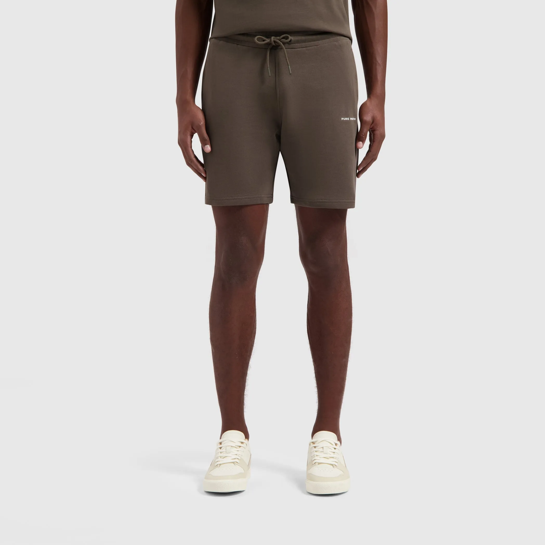 HD Logo Sweat Shorts | Brown