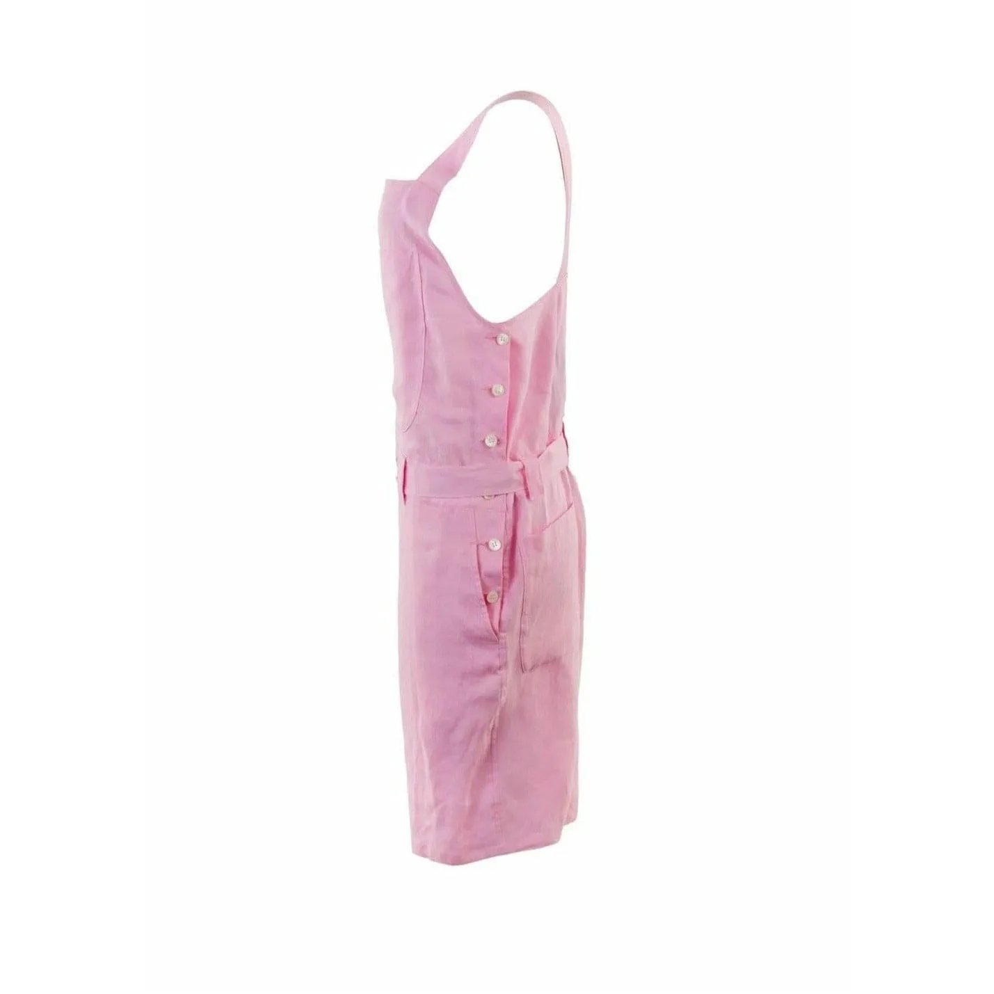 Junya Watanabe Pink Linen Short Overalls