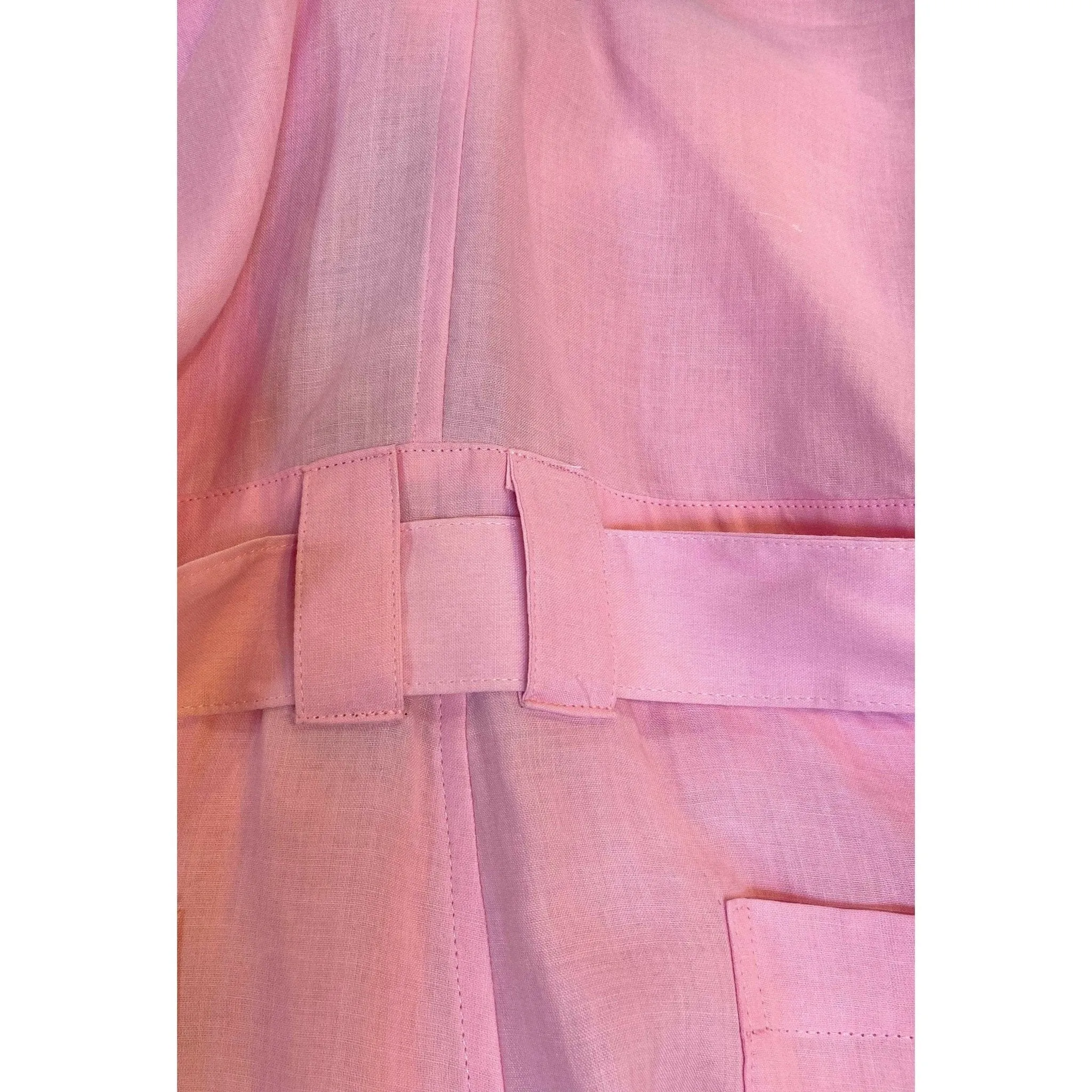 Junya Watanabe Pink Linen Short Overalls