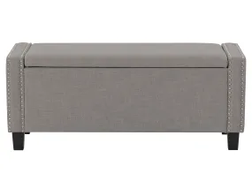 Light Grey Storage Ottoman