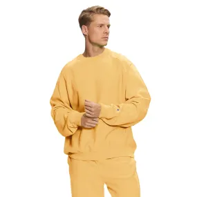 Light Yellow Raglan Sleeves Oversized Sweatshirt