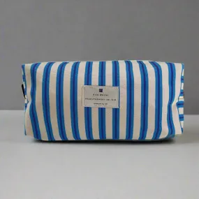 Midi accessories pouch - Santorini Blue stripe