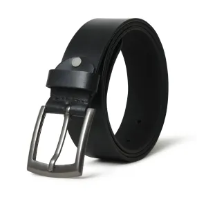 Minimalist Black Leather Belt