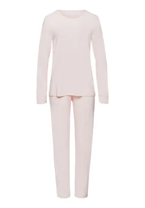 Natural Elegance Drop Shoulder Pajama Set | Rose Melange 74951-2899