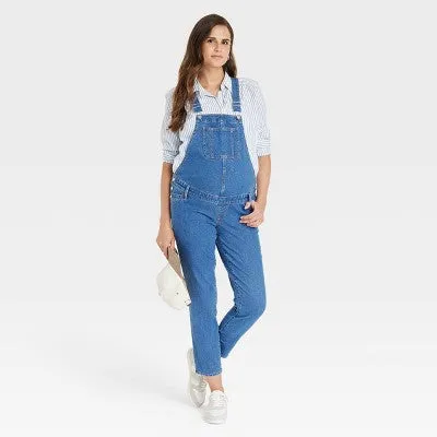 New - Denim Overalls Maternity Jumpsuit - Isabel Maternity by Ingrid & Isabel