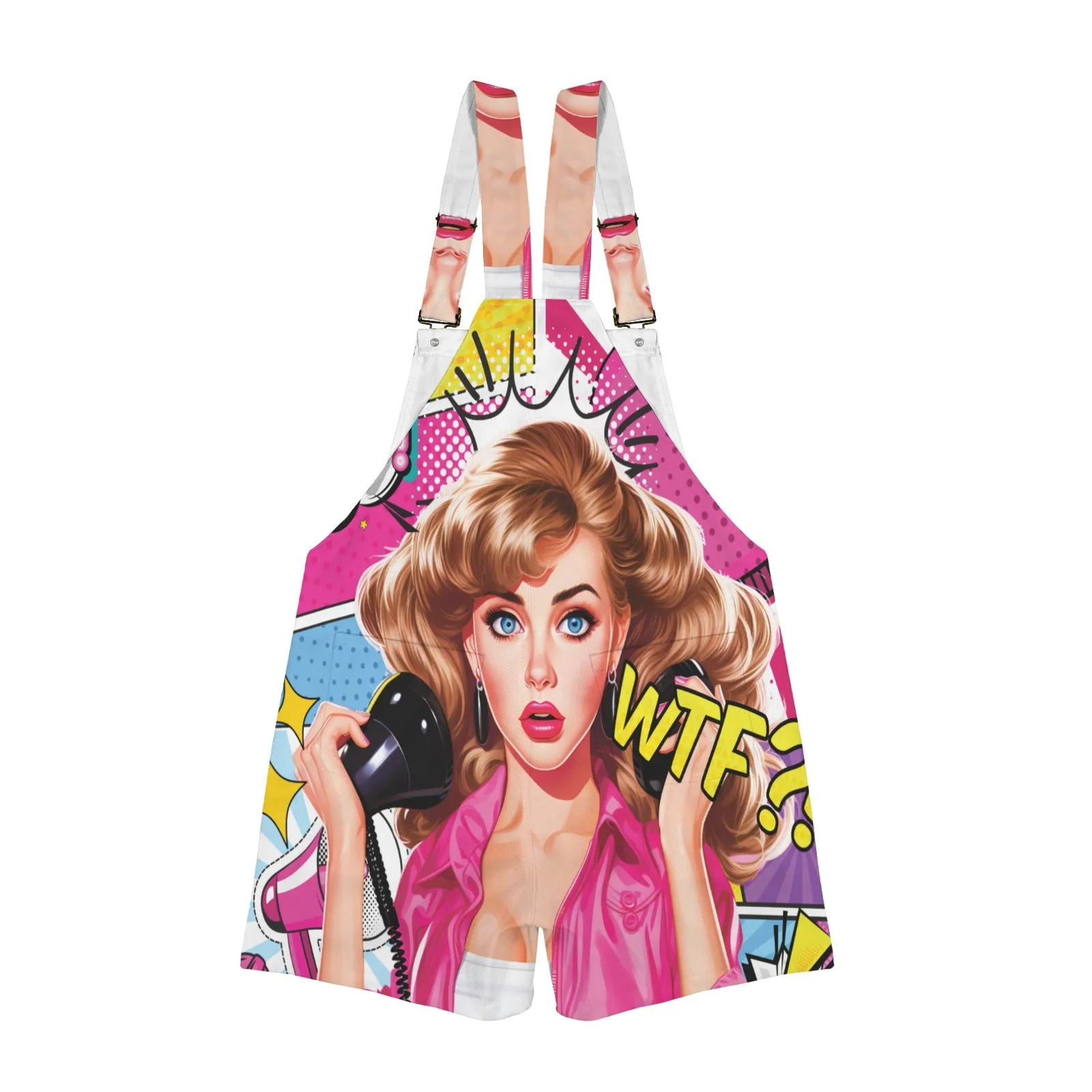 Pop Art awd444 Unisex Shorts Suspender Jumpsuit