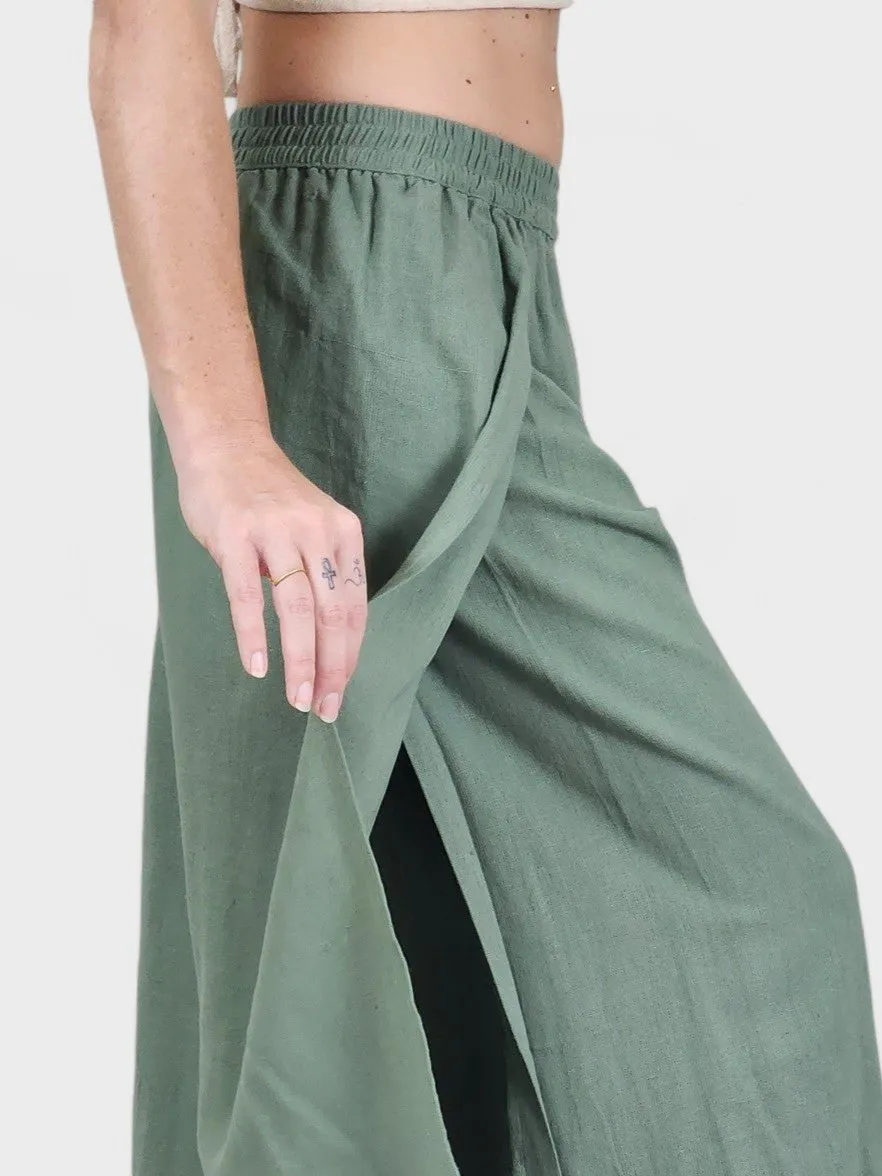 Sage Jute Fly Away Trousers