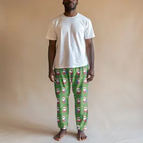 Santa Getting Jiggy Men's Coral Fleece Pajama Pants