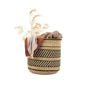 Striped Woven Basket