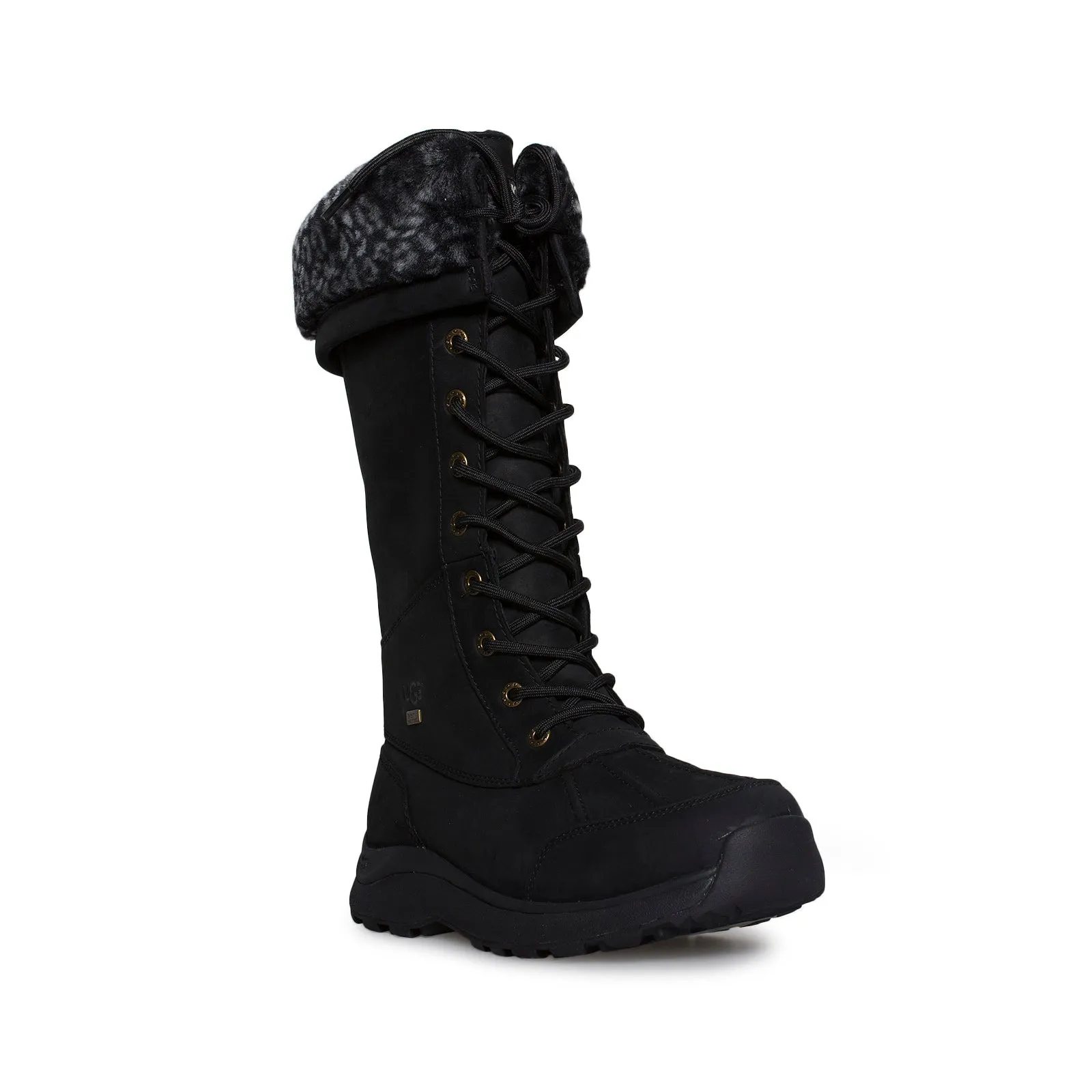 UGG Adirondack Tall III Leopard Black Boots