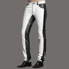 White Leather Pants Mens