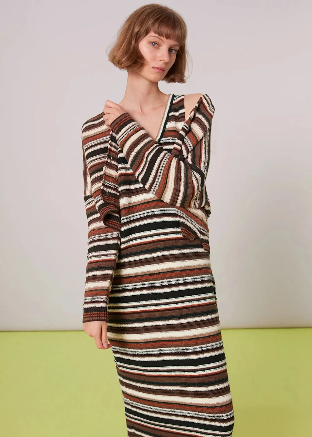 Willow Striped Knitted Dress